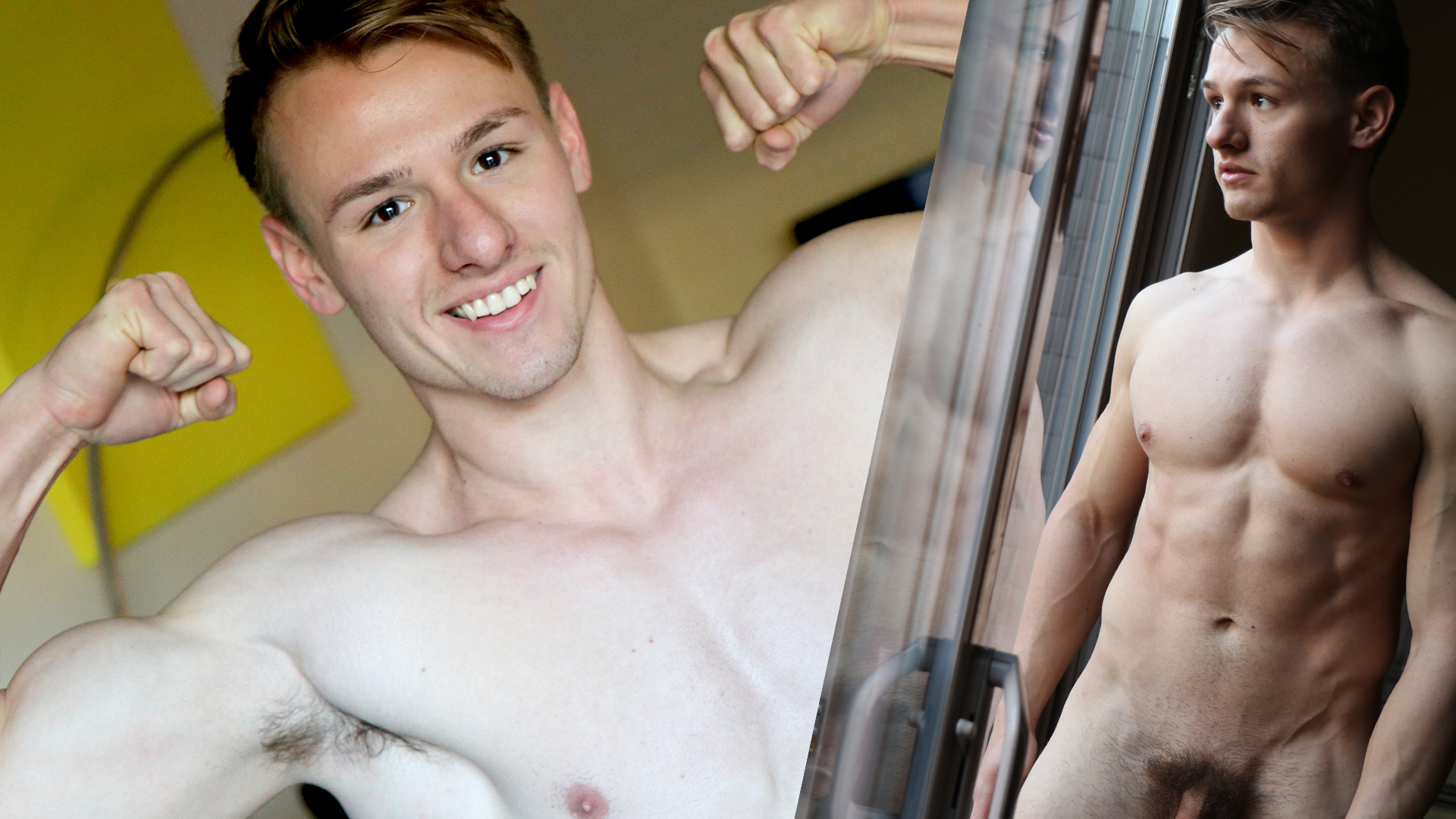 NEW Country Boy Adam Mackie Jerks His Cock and CUMS