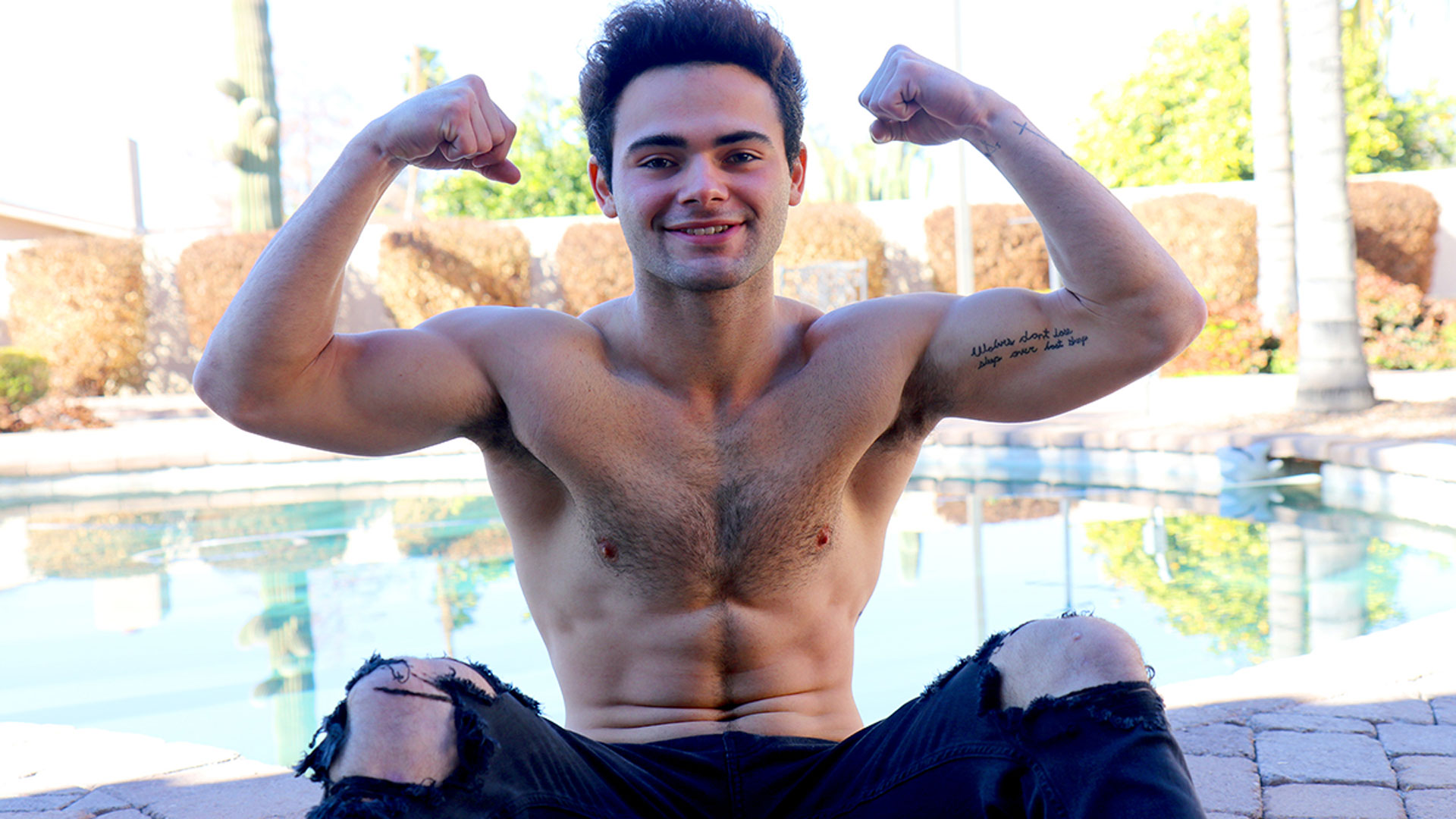 Hairy Young Guy Miguel Purdue Jerks Off