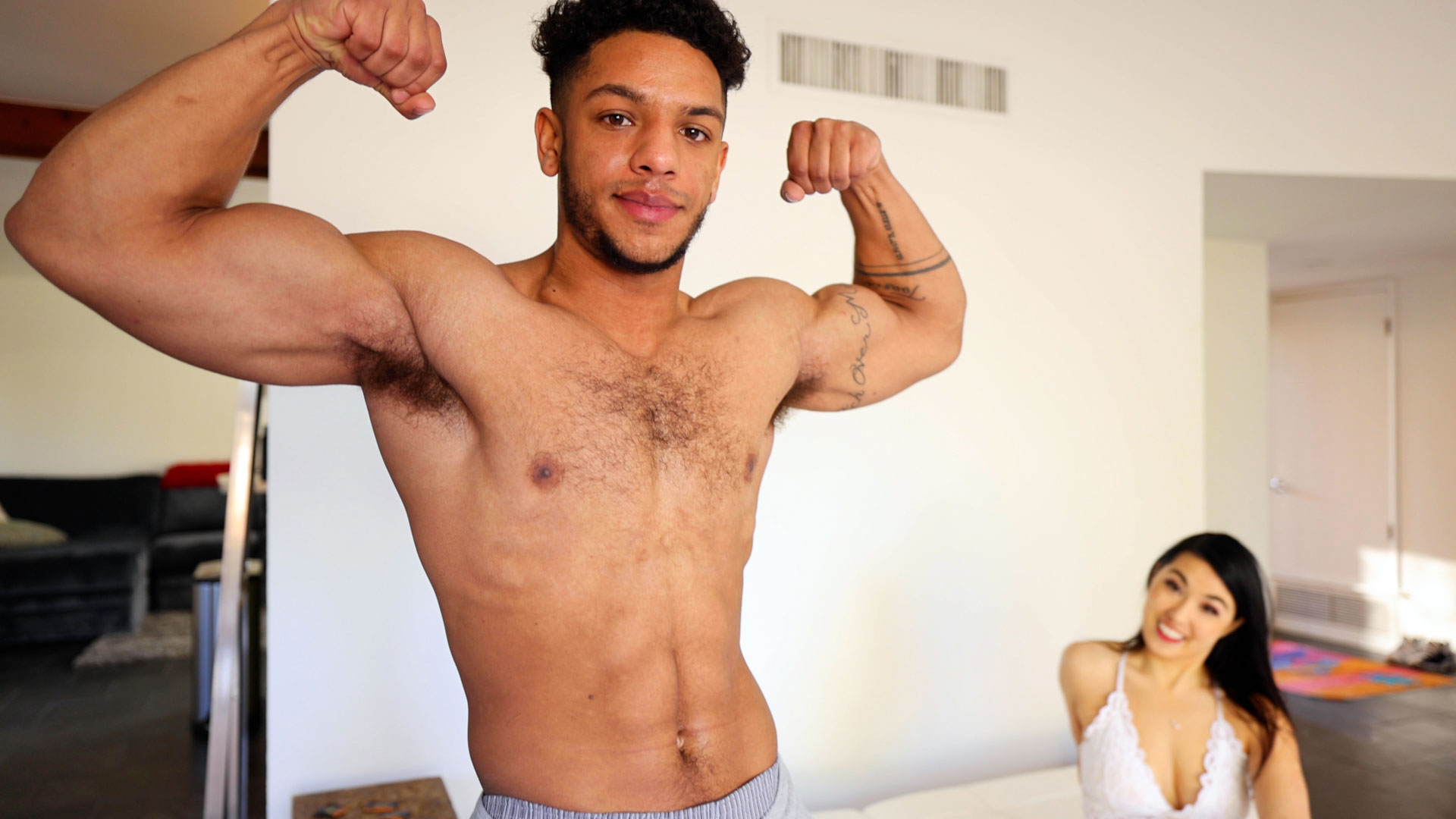 Sexy New Stars Arturo Torres & Mina Moon Chat Before They FUCK