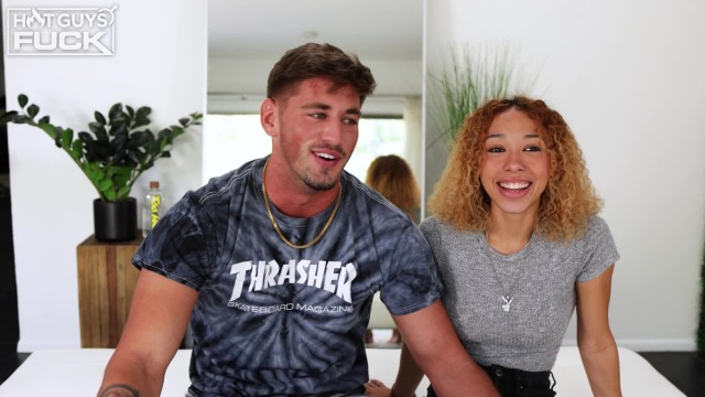 Rhett West with Rachel Skye — Fresh Faces Rhett West & Rachel Skye Gear Up For Their 1st HGF Scene (photo 8)