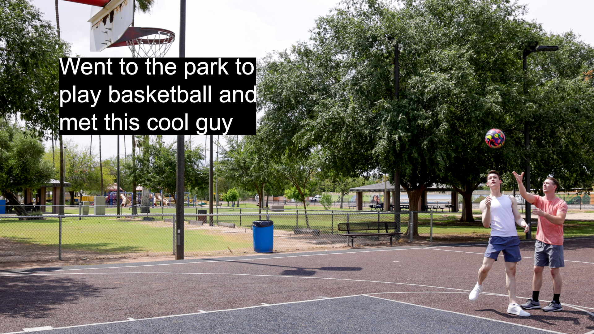 Kingsley Kross Meets Mason Skyy At The Park And Gets More Than Just Basketball