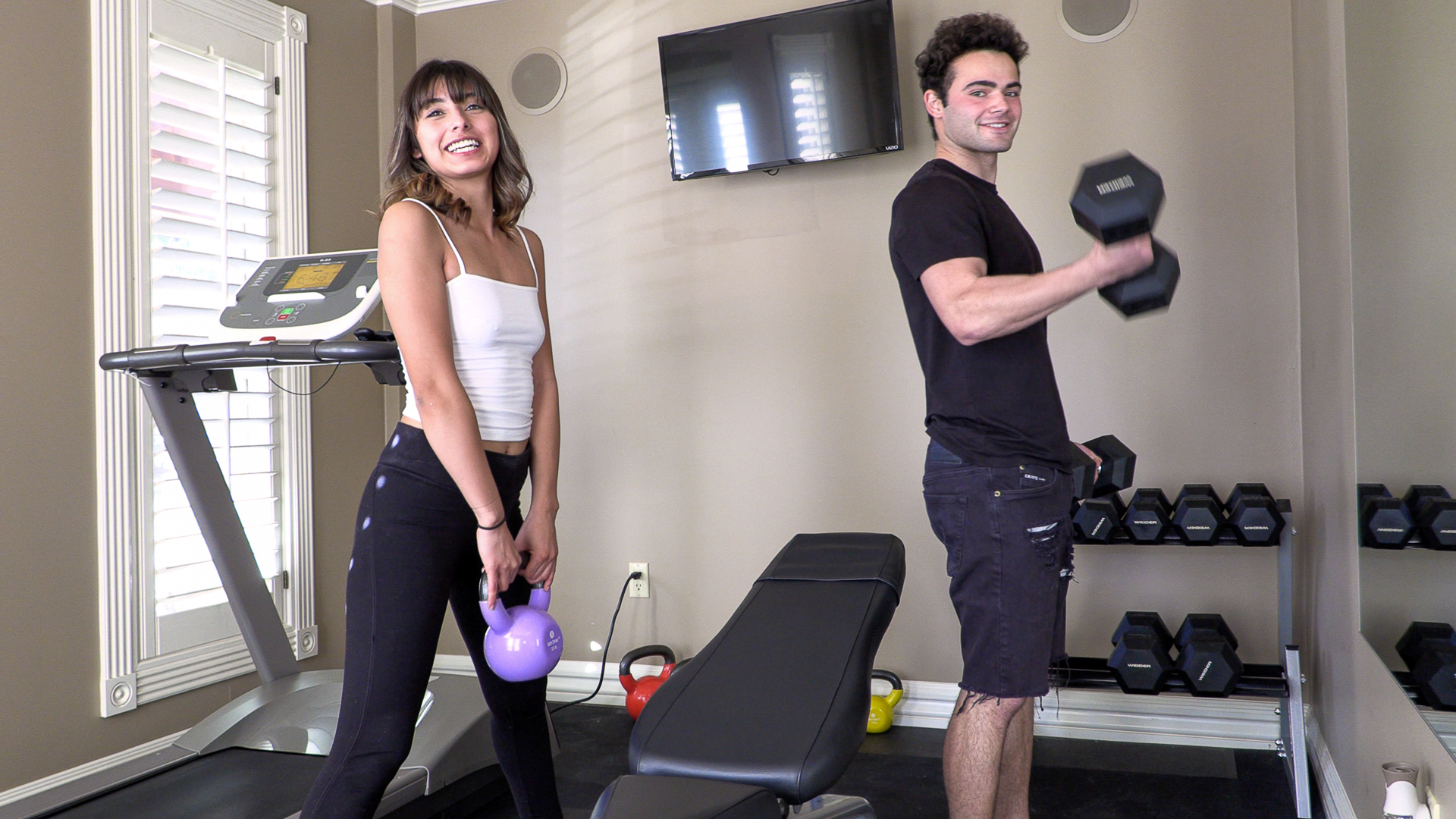 Two Sexy People - Miguel Purdue & Vanessa Ortiz Get Pumped Before They FUCK