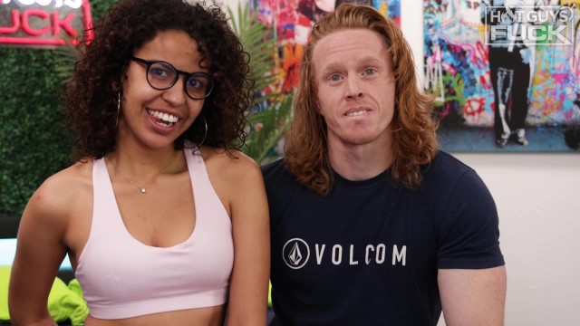 Ash Riley with Alix Pena — First Timer Red Headed HUNK Ash Riley Meets Latina Alix Pena (photo 6)