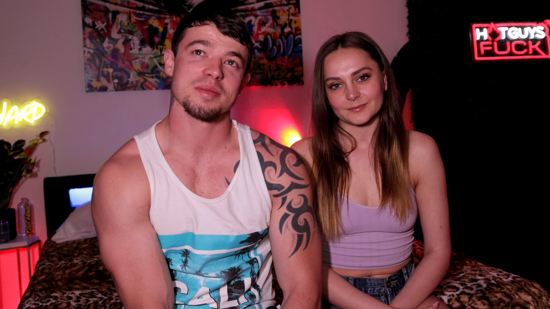 Jeremy Barker & Aften Opal Get Ready For A Hot Rough Late Night FUCK