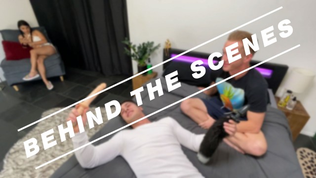 BEHIND THE SCENES: Caleb Mills has some surprises for Liam Quinn and Latina Babe Yulissa Fox!