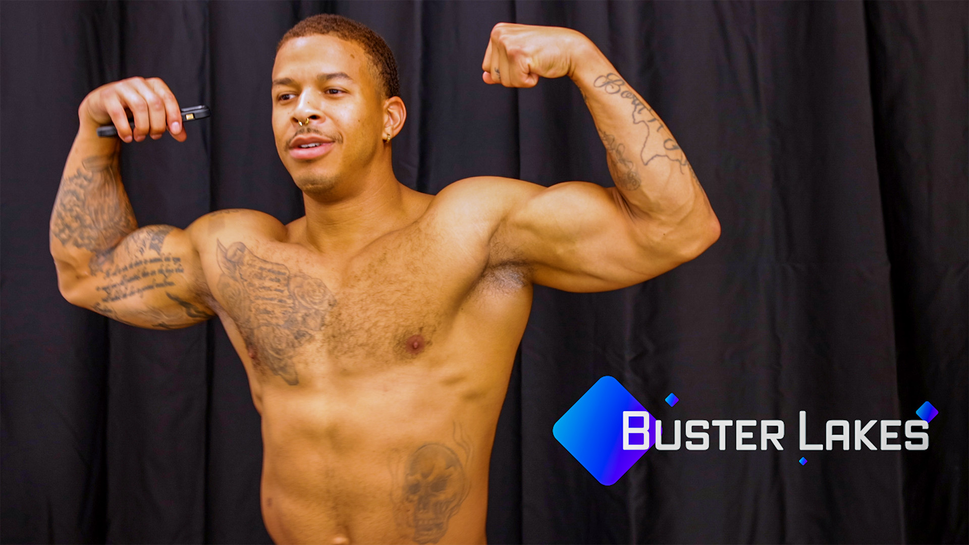 It's Big Man Buster Lake's First Day On Set!