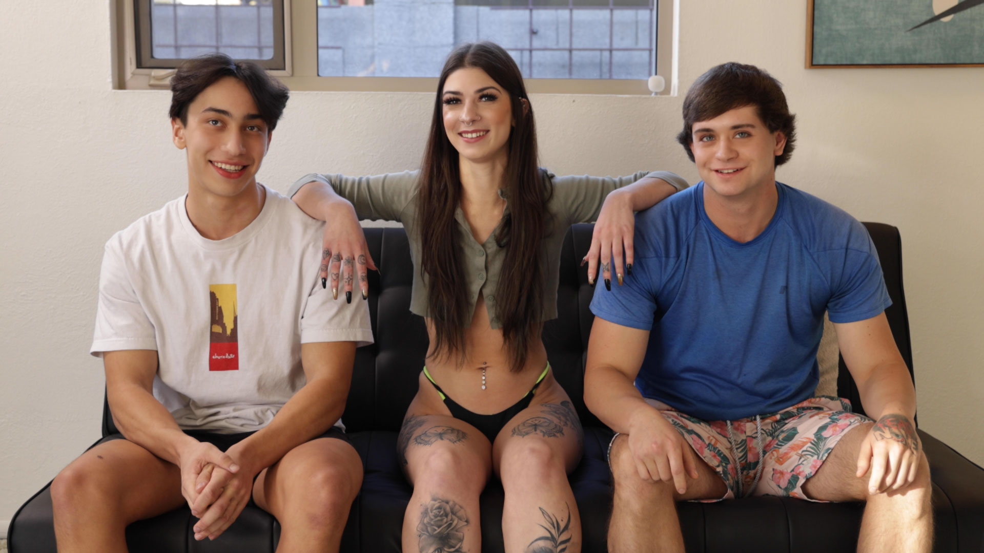 18 y/o Cameron Jones wants to fuck Hairy Dillon James and Violet Gains! at BiGuysFuck picture picture