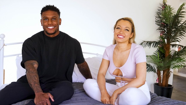 Calvin Beckham with Francesca Rossi — The Girl Next Door Francesca Rossi Has Been Eyeing Something Tall, Dark and Handsome. Calvin Beckham! (photo 3)