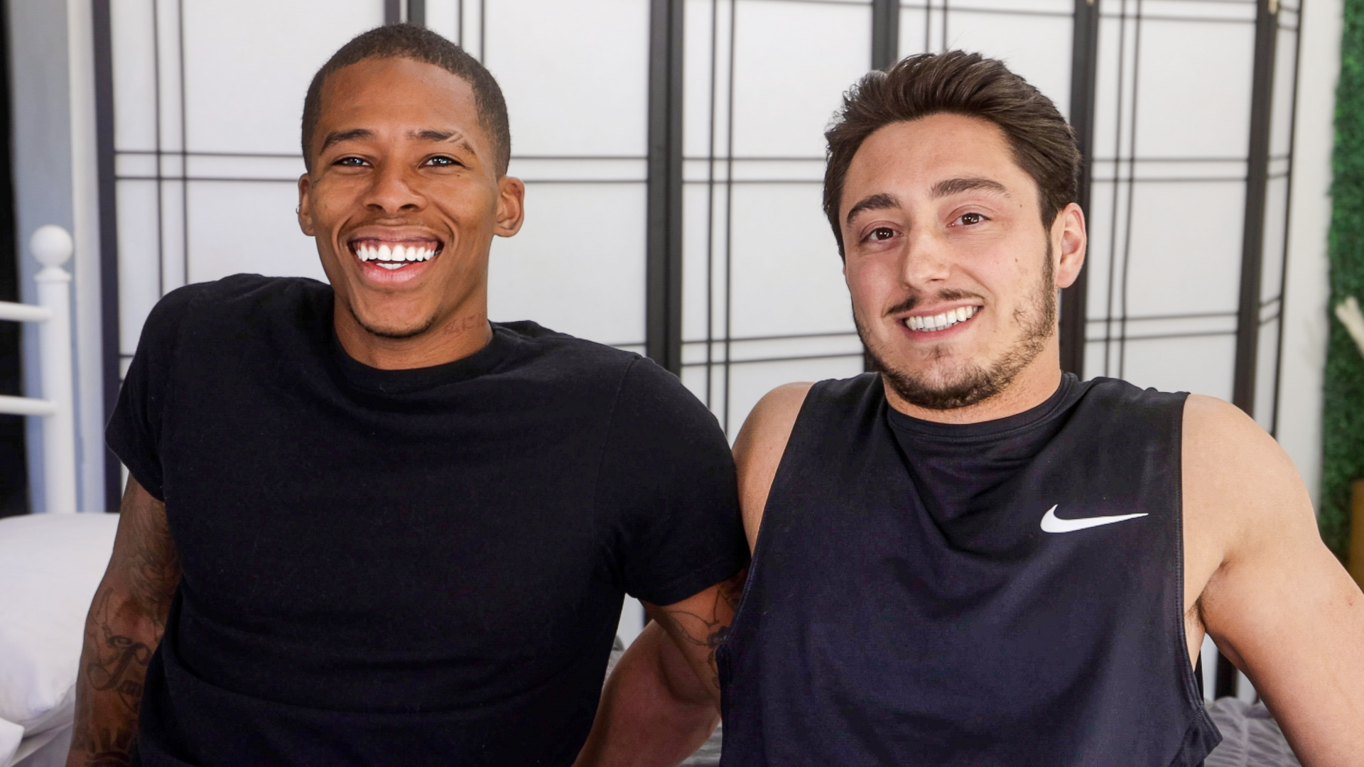 Mick Rocket Watches And Waits While Gio Givanni Flexes His Massive Dick Grippers!