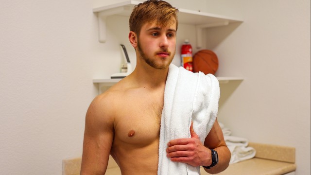 Brock Fisher Sneaks Away To Rub One Out!