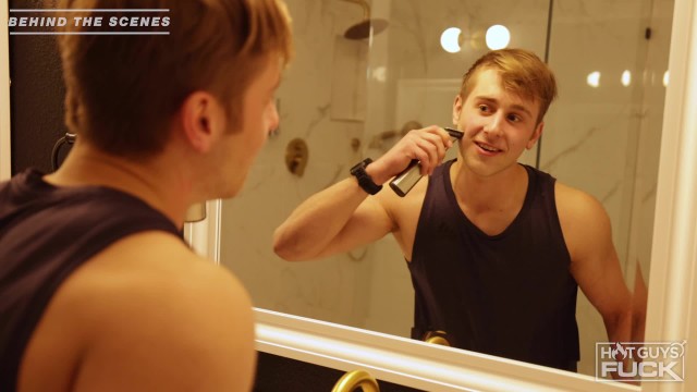 Brock Fisher — Brock Fisher bics the beard before his scene with Jasmine Wilde! (photo 8)