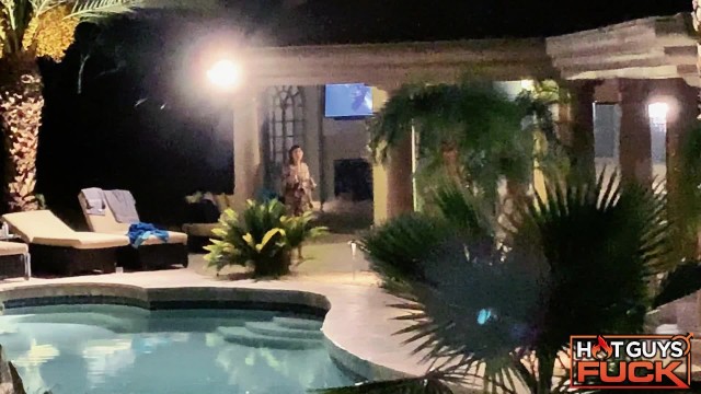 Dustin Hazel with Channing Rodd with Jayden Marcos with Sofia Santana — Outdoor Pool Afterhours Fuck & Fun (photo 2)