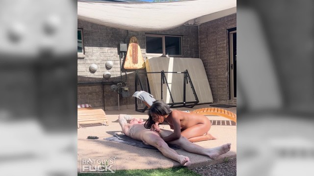 Allison Lox with Trey Beacher — Neighbors Get a Free Show - Trey Beacher Fucks Allison Lox in The Backyard! (photo 17)