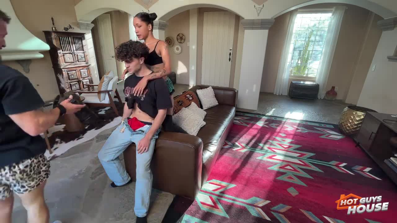 Joe Brushetti's cock won't go down thanks to Jenna Back.