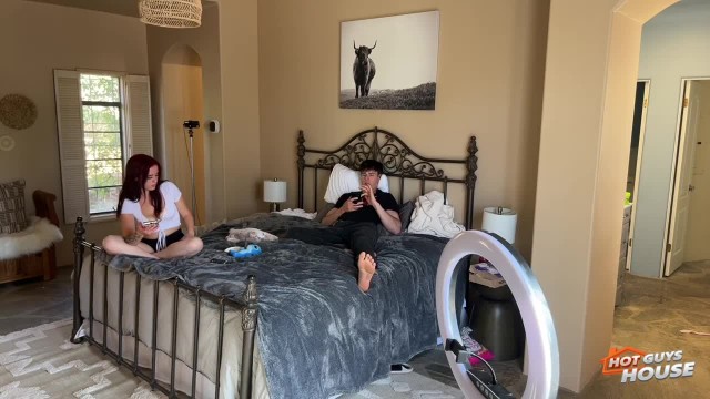 Rylee Banks with Ivy Rose — The crew was just hanging out vibing until Rylee Banks cock came out. (photo 7)
