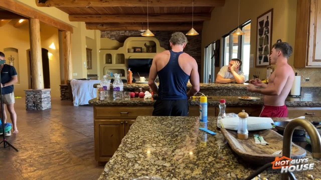Jordan Blake with Camilla Cream with Chris Stevens with Cody Kaladin with Jenna Beck with Kody Lux with Leo Woodman with Sweet Sophia — HotGuysFuck's latest cast enjoying their final day together! (photo 8)